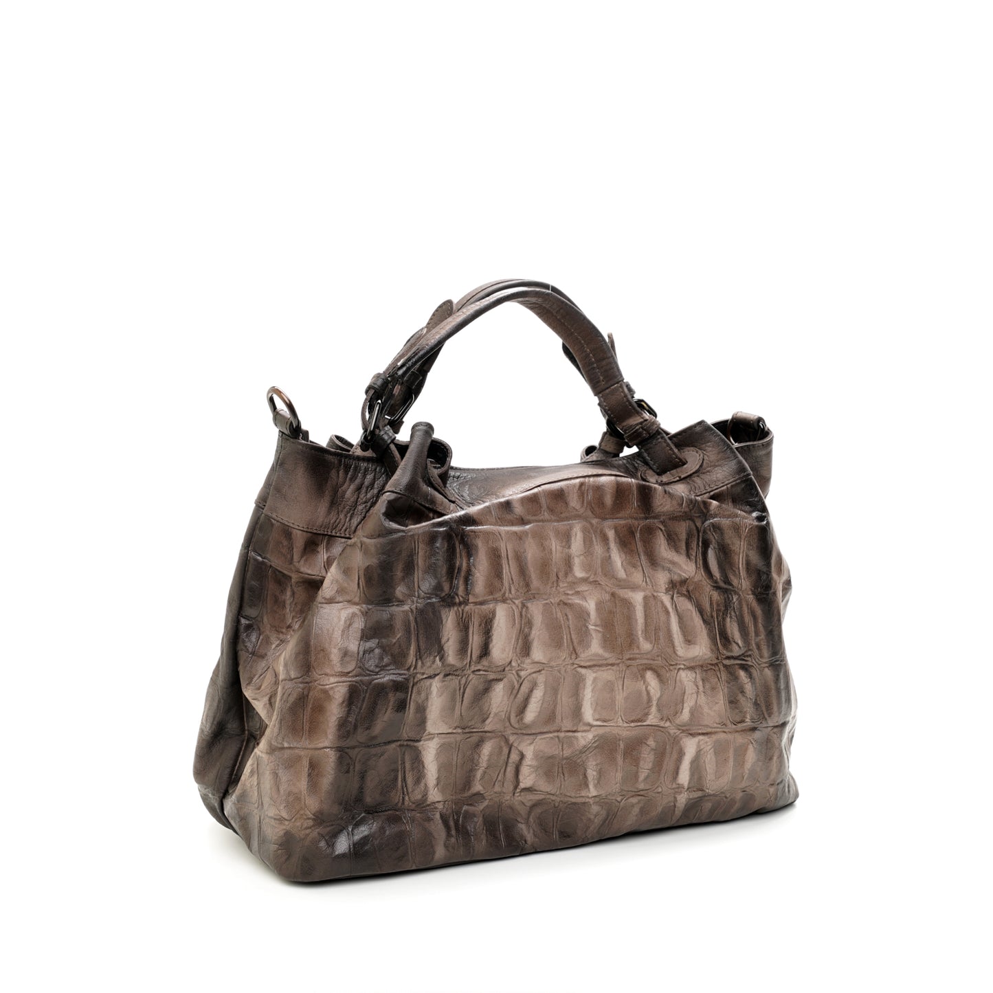 HANDCRAFTED LEATHER BAG TOTE MADE IN ITALY AURORA SPECIAL