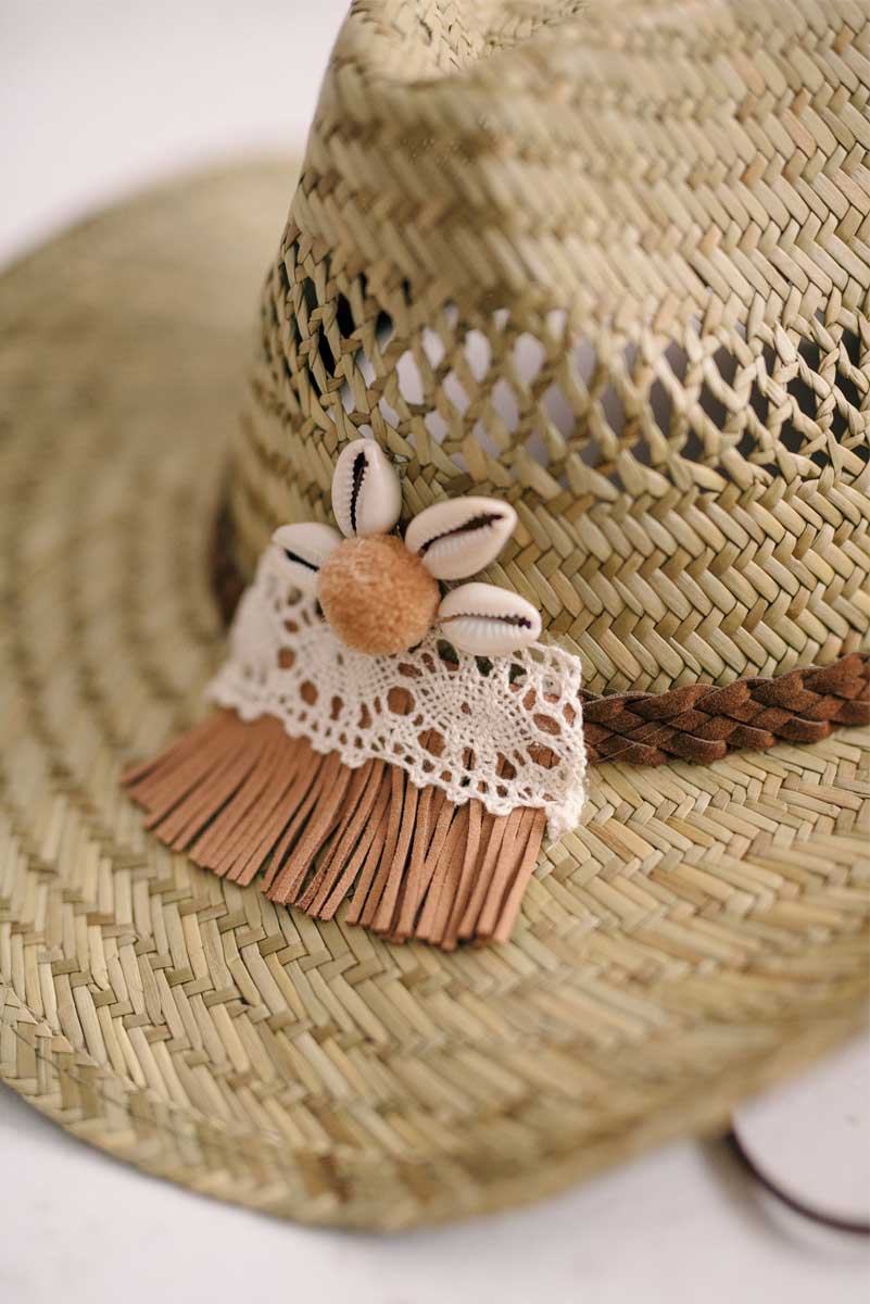 CONJUNTO SOMBRERO Y CAPAZO BOHO CHIC CNT-1004