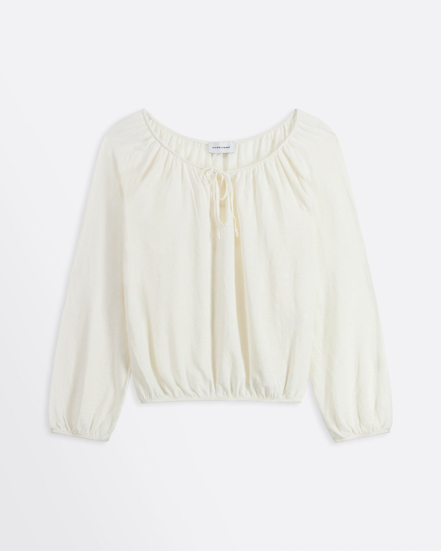 DIJ171 BLOUSE STRETCH LINEN JERSEY